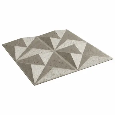 vidaXL Panouri de perete 48 buc. 50 x 50 cm Origami beton Spumă XPS