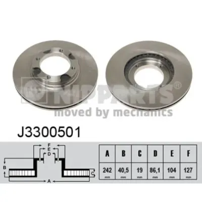 Disc frana NIPPARTS J3300501