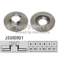 Disc frana NIPPARTS J3300501