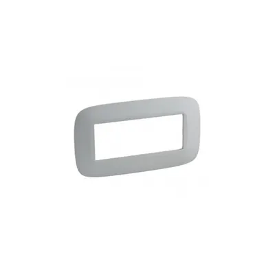 Placa Valena Allure - 5-module open plate - aluminiu