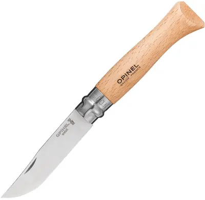 Cuțit pliabil Opinel Inox - №9, fag