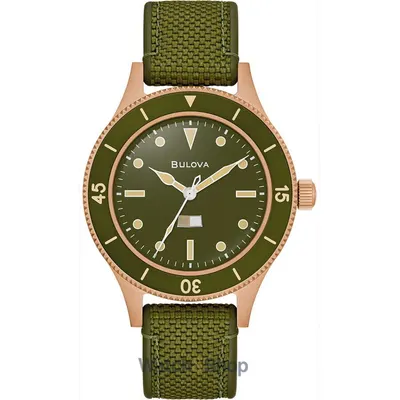 Ceas Bulova Bulova 98A324 Mens Watch MIL-SHIPS Bronze 150th Anniversary Automatic 41mm 20ATM