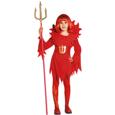 Costum rosu diavolita copii halloween