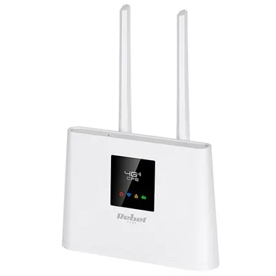 Router wireless 4G LTE cu slot cartela SIM, 2 antene, LAN, Rebel RB-0702