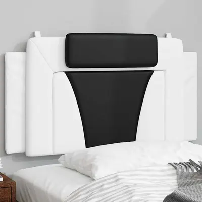 vidaXL Pernă pentru tăblie pat, Viana, alb și negru, 100cm, piele artificială
