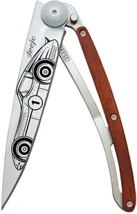 Cuțit de buzunar Deejo - Coral Wood-Racing Car, 37 g