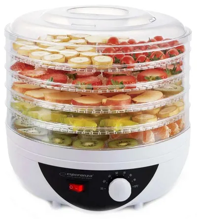 Uscător de fructe Esperanza - EKD002, 250W, 5 zone, alb