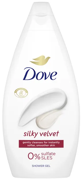 Dove Essential Care Gel de duș Silky Velvet, 450 ml