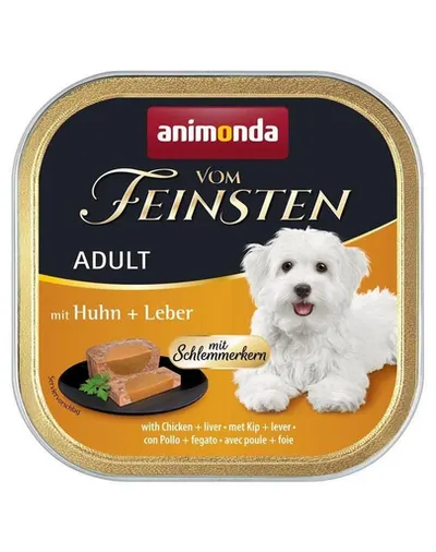 ANIMONDA Vom Feinsten Gourmet Centre Adult cu pui și ficat 150 g pate pentru câini