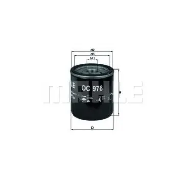 Filtru ulei MAHLE ORIGINAL OC 976
