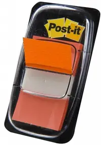 Indici autoadezivi Post-it 680-4 - Portocalii, 2.5 х 4.3 cm, 50 buc.