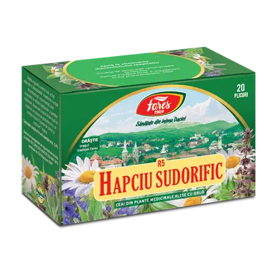 Ceai Hapciu sudorific, 20 plicuri, Fares