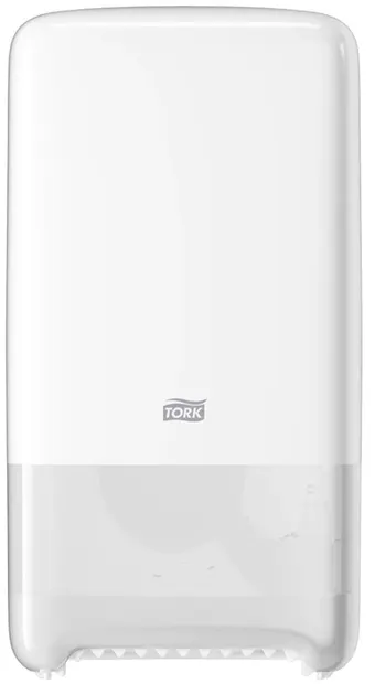 Dozator de hârtie igienică Tork - Twin Mid-size, T6, 18.4 х 14 х 34.4 cm, alb