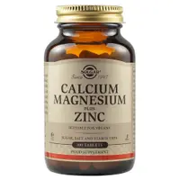 Calciu Magneziu Plus Zinc, 100 tablete, Solgar