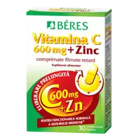 Vitamina C 600 mg + Zinc, Beres Pharmaceuticals | 30 comprimate
