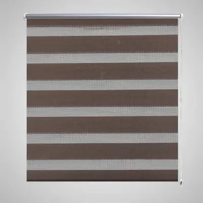 Jaluzea tip zebra, 80 x 150 cm, cafeniu