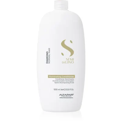 Alfaparf Milano Semi di Lino Diamond Illuminating balsam pentru păr ușor de pieptănat cu efect iluminator 1000 ml
