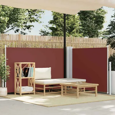vidaXL Copertină laterală retractabilă, maro, 100 x 600 cm