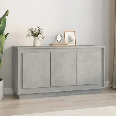 vidaXL Dulap, gri beton, 102x35x55 cm, lemn prelucrat
