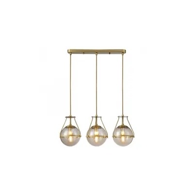 Lampa tavan - Ceiling luminaire DROP 3 , 6335, AC220-240V, 50/60Hz, 3*E27, max.25W, length 68 cm, gold