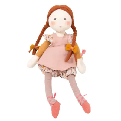 Papusa textila fleur 31 cm, moulin roty