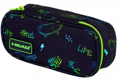 Penar școlar oval Astra Head - Skate Life, cu 1 fermoar