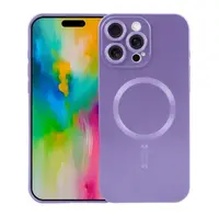 Husa Soft Guard pentru iPhone 16 Pro Max, Magsafe, Ultra Subtire, Silicon mat, Mov Engros