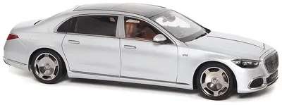 Model de colecție din metal Almost Real Modern: Mașini - Mercedes Maybach S Class (2021) (Hightech Silver)