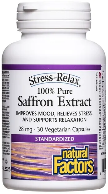 Stress-Relax Saffron Extract, 28 mg, 30 capsule, Natural Factors