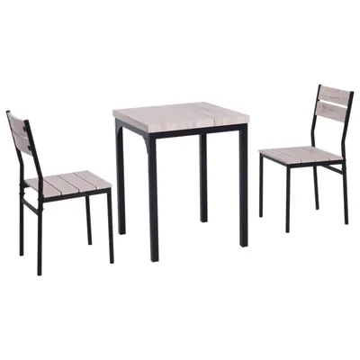 HOMCOM Set masă și scaune stil loft, ideal pentru spații mici | Aosom Romania