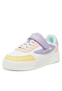 Pantofi sport copii - MILENA VELCRO - alb - tesatura