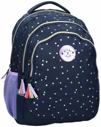 Ghiozdan școlar Vadobag Milky Kiss - Dotted Delight, 2 compartimente