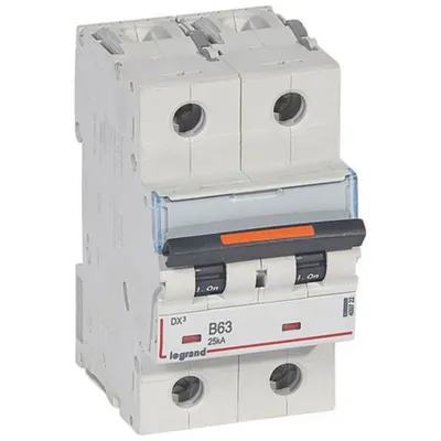 Disjunctor DX³-2P-230/400V~-63A-25kA-curba B - 3M