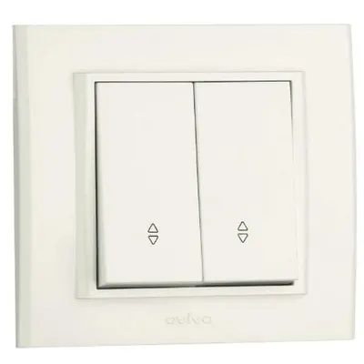 Comutator Cap Scara ST Mina Natural Ovivo OV00427, 10A, 250V, IP20, alb