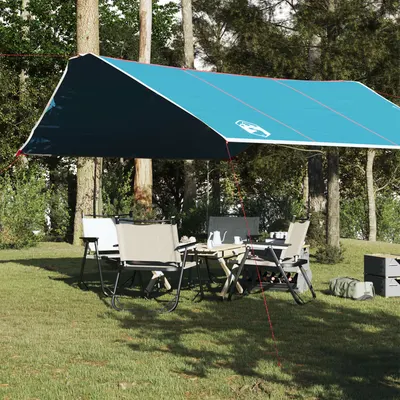 Gossi prelata de camping, albastru, 420x440 cm, impermeabila