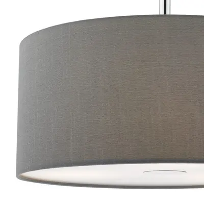 Lampa suspendata Ronda 3lt Pendant With Slate Grey Shade And Diffuser 40cm