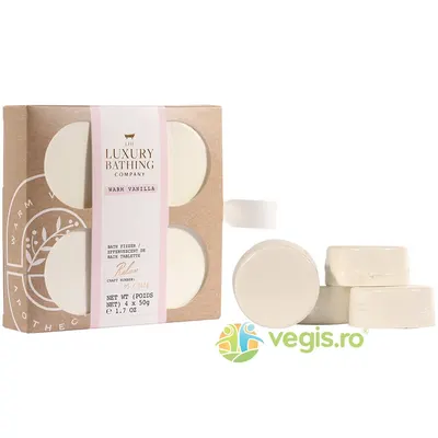 Set Cadou Bile de Baie Relax, Warm Vanilla4x50g
