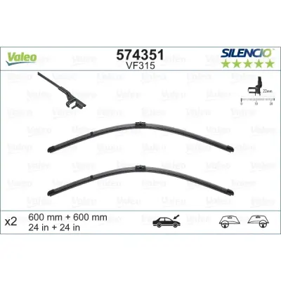 Lamela stergator VALEO 574351