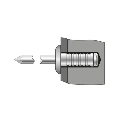 Pop-nit Ingropat Cap Bombat Aluminiu-Otel-4 X 8