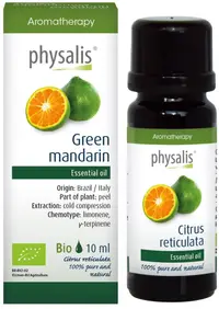Ulei esențial organic, mandarină verde, 10 ml, Physalis