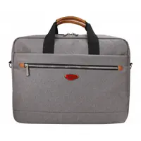 Geanta laptop, 40.3x30.5x7.8 cm, gri/maro, Daco