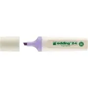 Textmarker Edding Ecoline 24, corp din plastic reciclat, varf tesit, 2-5 mm, violet pastel