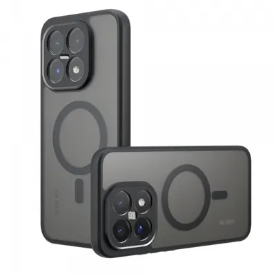 Husa MagSafe pentru Xiaomi 17, Techsuit, PureFrost, Neagra Satinata
