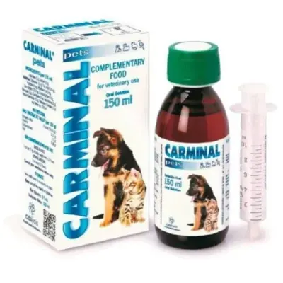 Supliment digestiv pentru caini Carminal Pets Sirop 150 ml