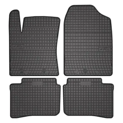 Set covorase cauciuc 4 piese BASIC, fata spate negru, potrivit HYUNDAI I10 III 09.19