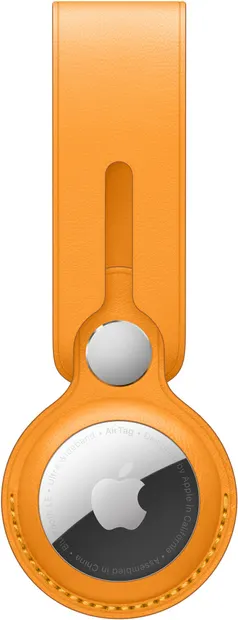 Accesoriu Apple - Leather Loop, pentru AirTag, California Poppy