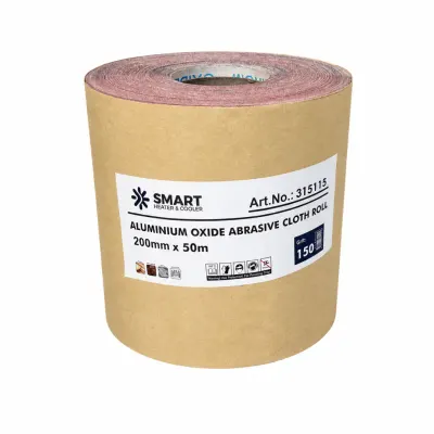 Rolă p&acirc;nză abrazivă, granulație G150, 200mm x 50m, pentru șlefuire lemn și metal