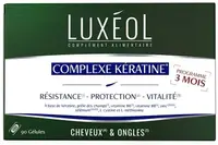 Complexe Kératine Formulă pentru păr sănătos cu keratină, 90 capsule, Luxéol
