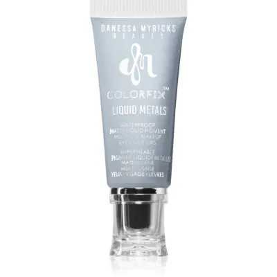 Danessa Myricks Beauty Colorfix Liquid Metals machiaj multifuncțional pentru ochi, buze și față culoare Platinum 10 ml