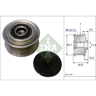 Sistem roata libera, generator INA 535 0079 10